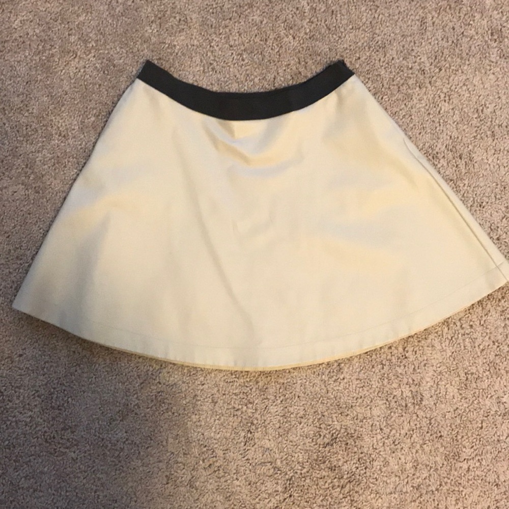 Armani Exchange leather beige skirt
